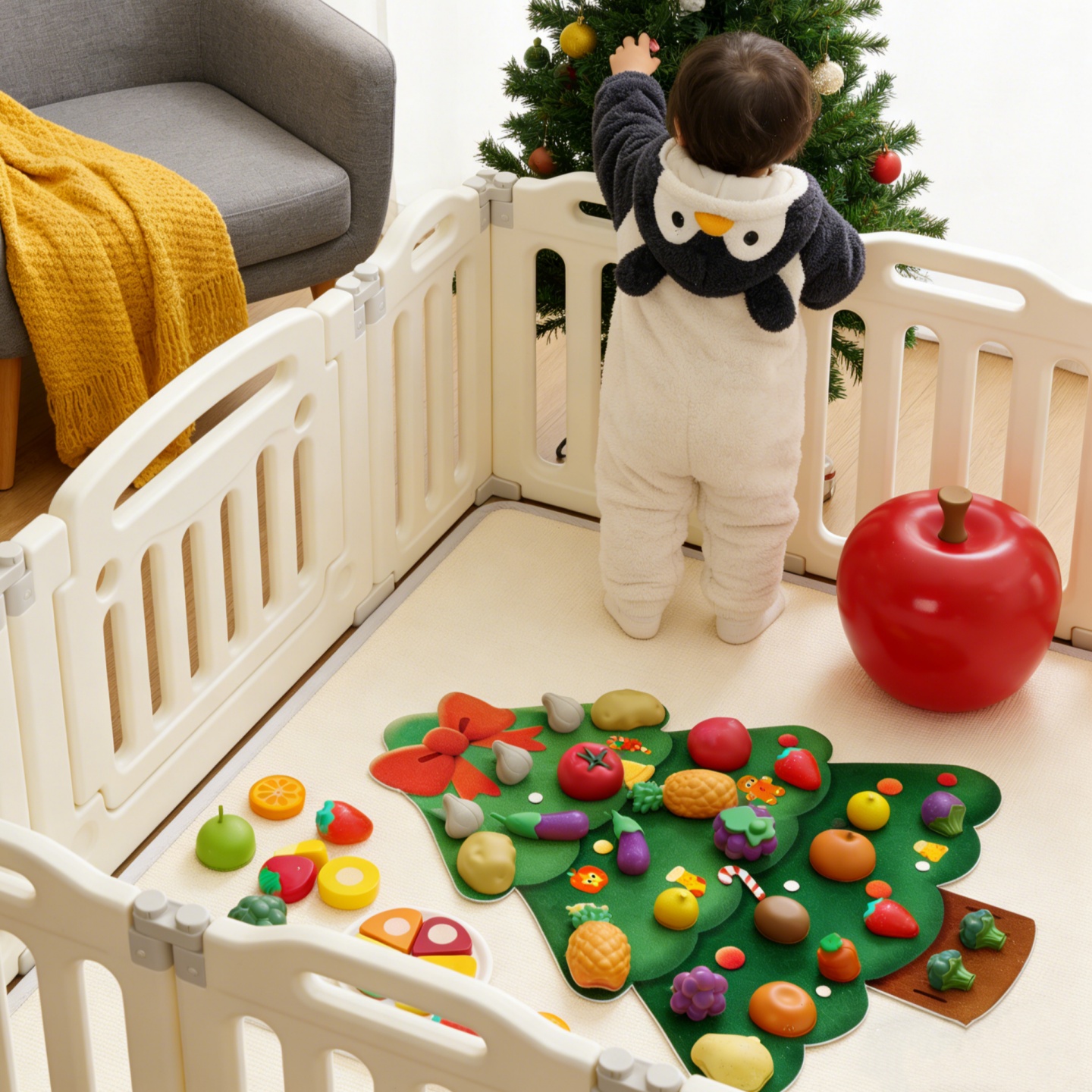 水果切切乐毛毡板蒙氏早教