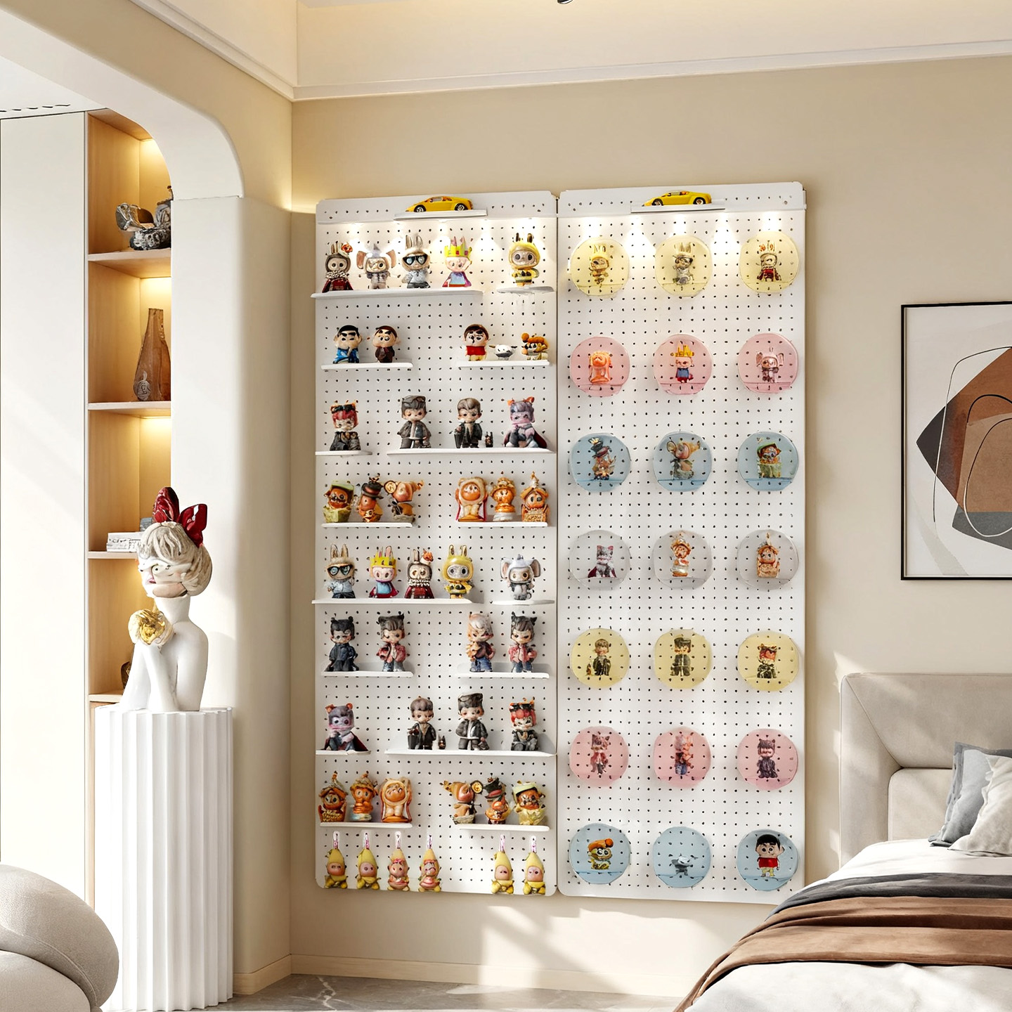 【手办住大别墅】收纳洞洞板置物