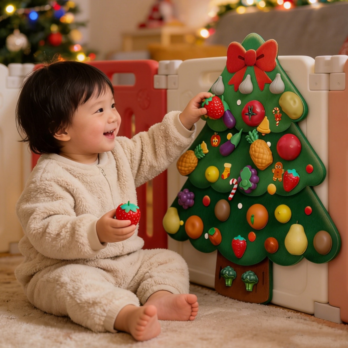 水果切切乐毛毡板蒙氏早教