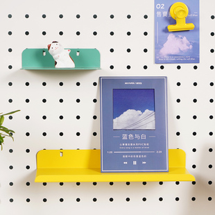 隔板置物架洞洞板配件免钉收纳盒桌面搁板笔筒杂物整理架