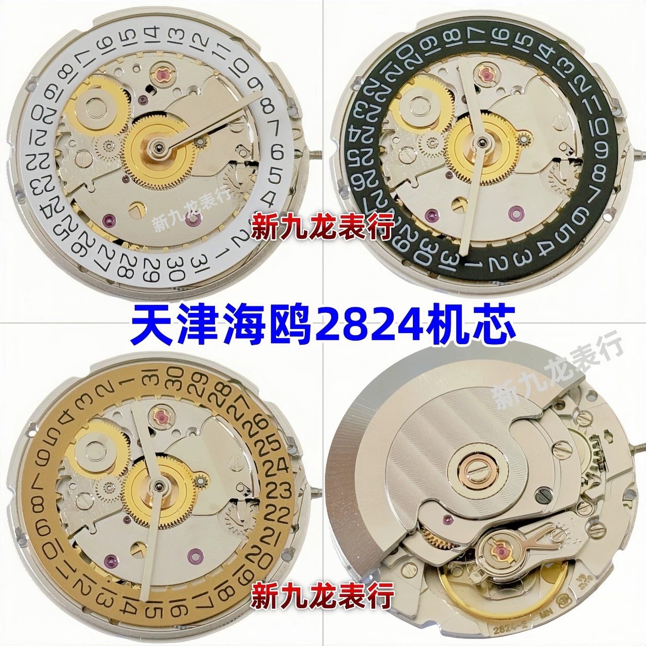 国产2824机芯 2824-2 V8刻字单历 通用瑞士ETA2824天津海鸥ST2130