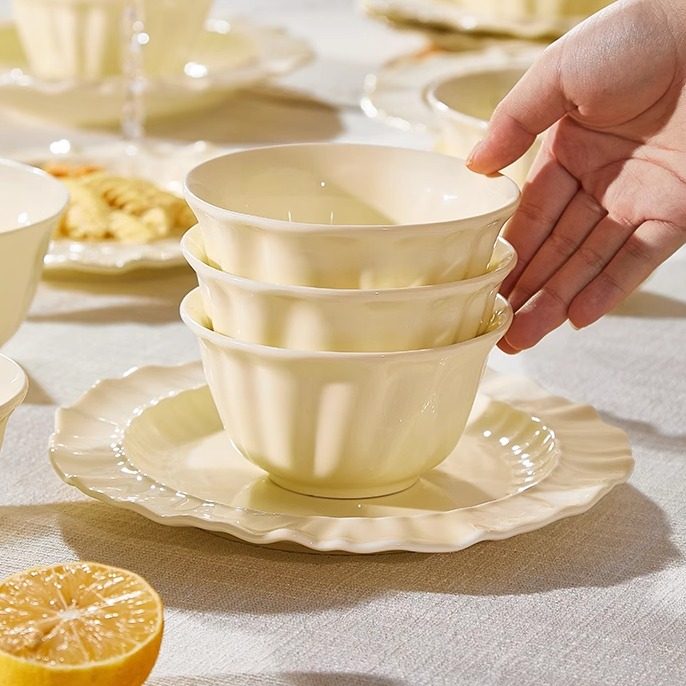 饭碗家用2024新款高颜值草帽盘子意面盘西餐盘菜盘家用碗盘套装,餐饮具,盘,淘宝优惠券,粉丝福利购,淘宝优惠卷