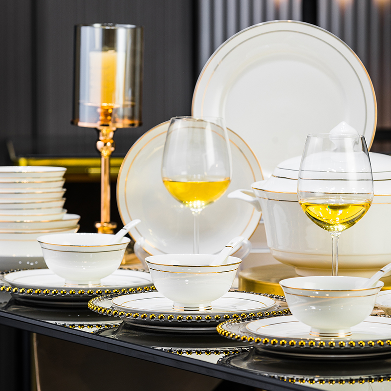 高档碗盘餐具自由组合