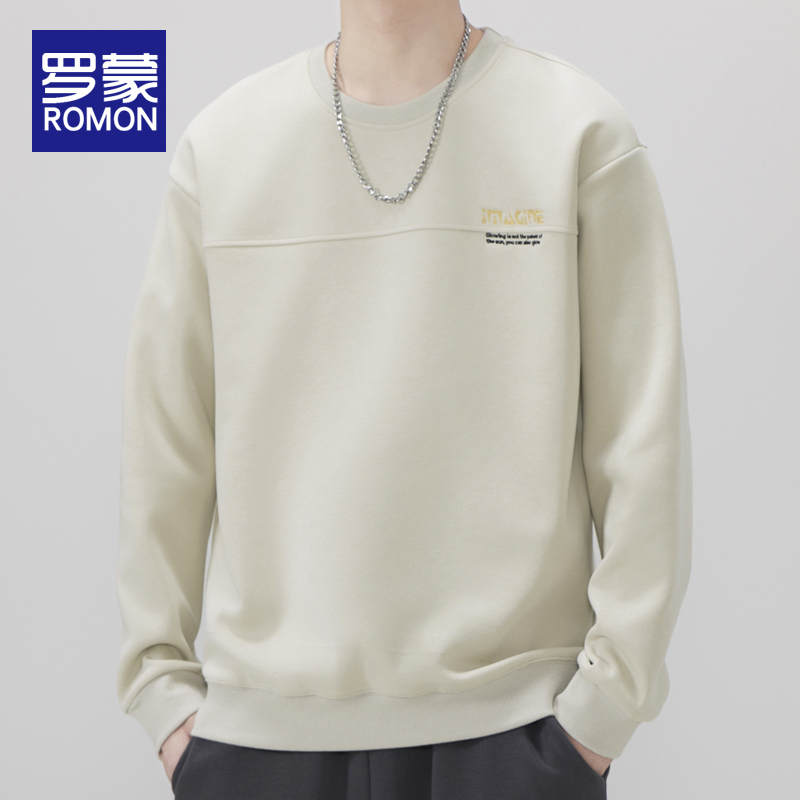 罗蒙男士圆领卫衣2024新款