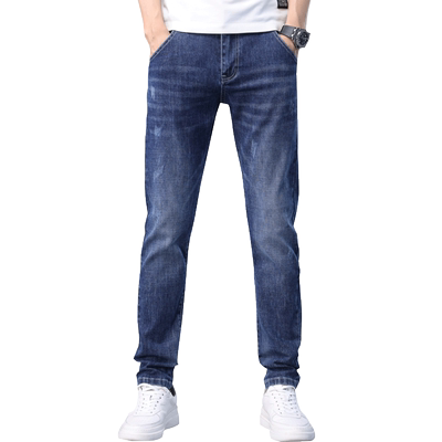 罗蒙秋季牛仔裤男2021修身男士