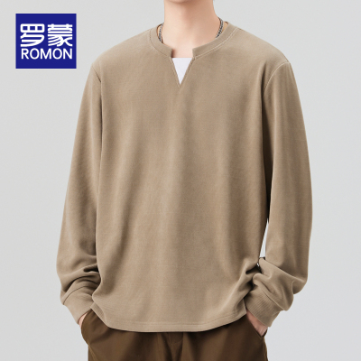 罗蒙长袖基础大众青年T恤