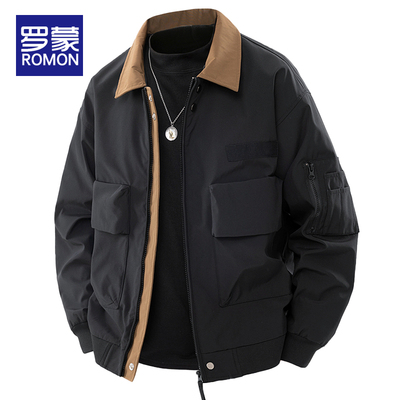 罗蒙翻领秋季标准夹克