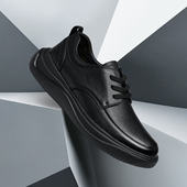 良计 皮鞋 FINE PLAN头层牛皮船仓头休闲商务回弹减震耐磨男式