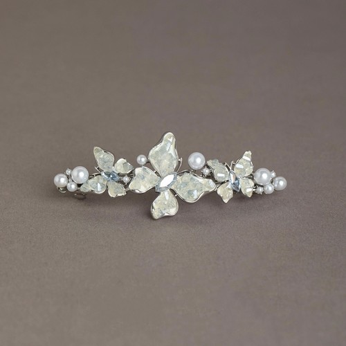 发卡法式高档水晶蝴蝶发夹