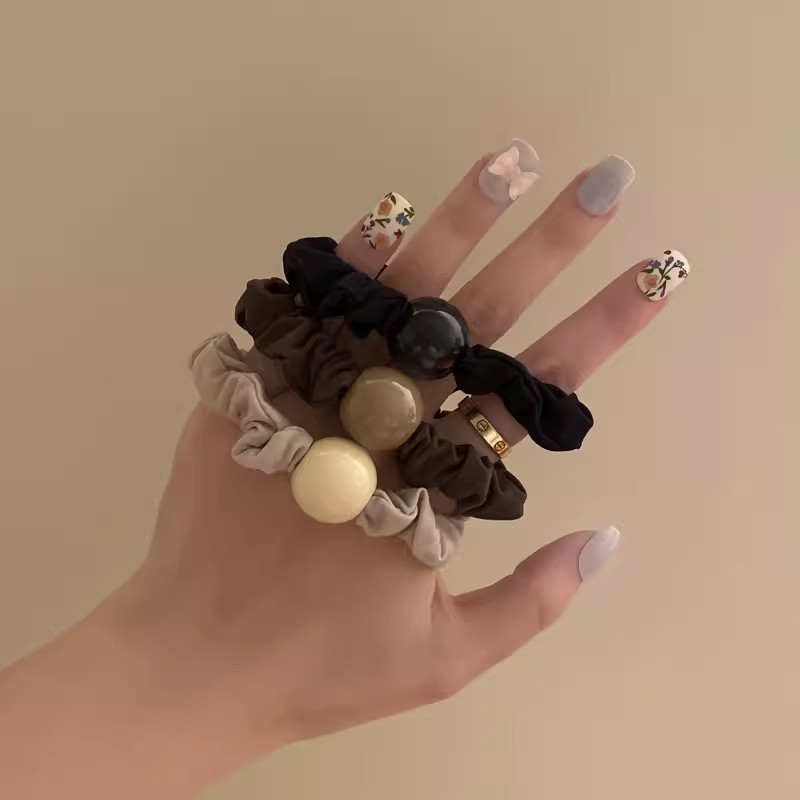 韩式网红珍珠大肠发圈