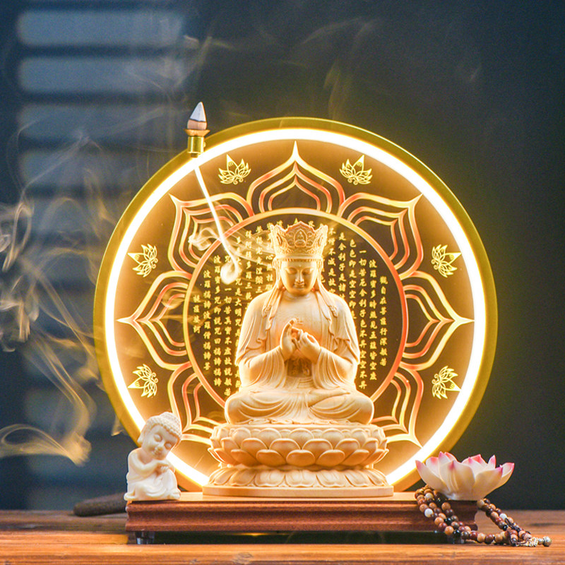 毗卢遮那佛神像家用供奉大日如来化身毗卢观音佛像五方佛禅意摆件