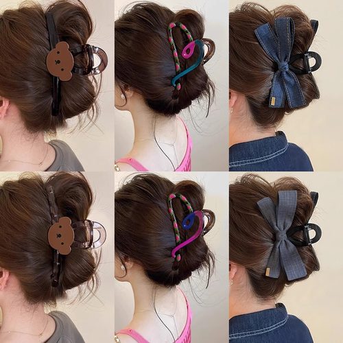 韩系蝴蝶结抓夹女高级感2025新款