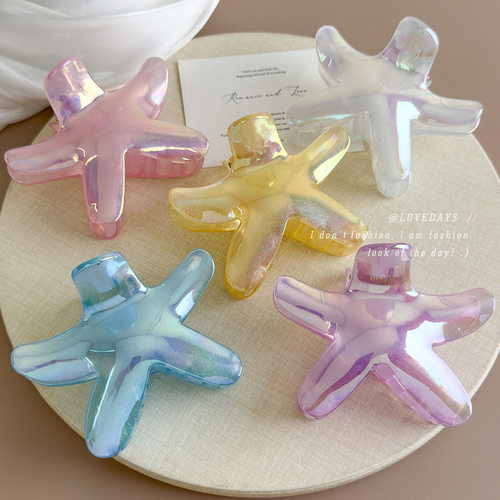 韩版个性甜美百搭大号彩色海星