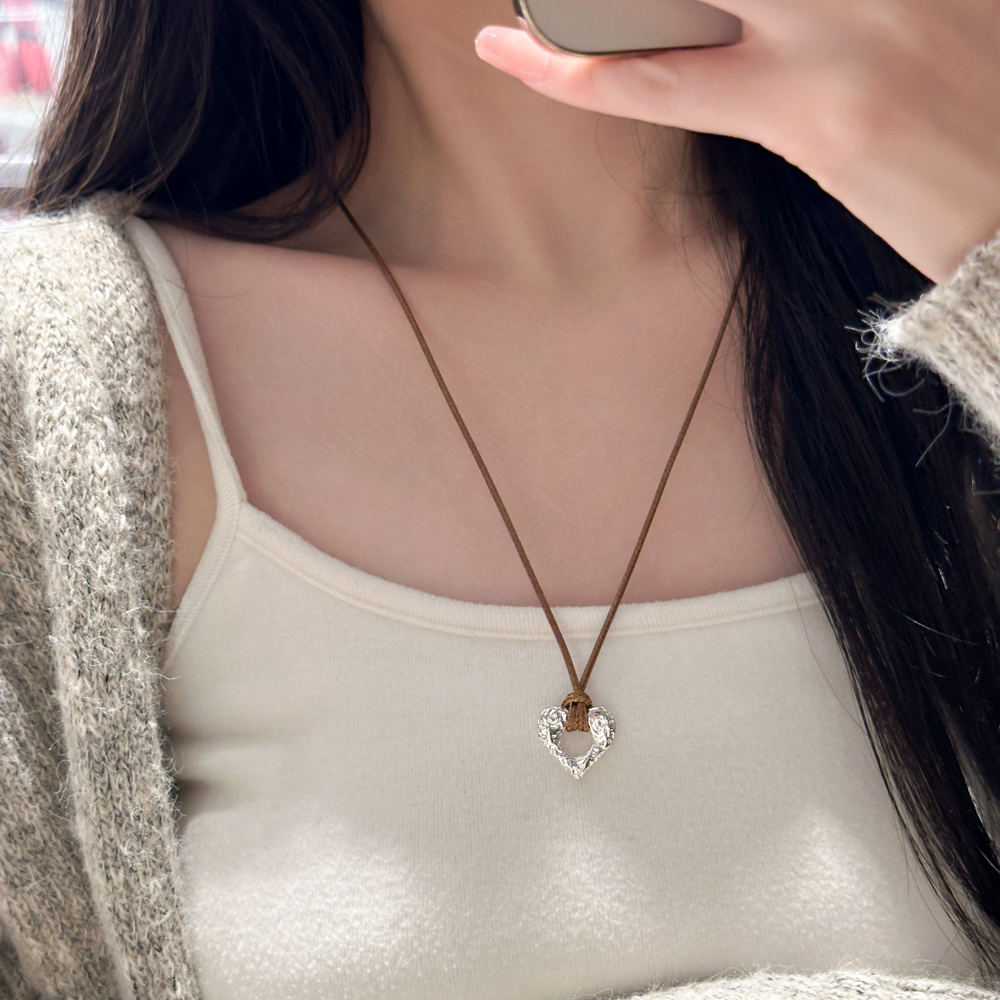 十里间小清新ins风爱心项链