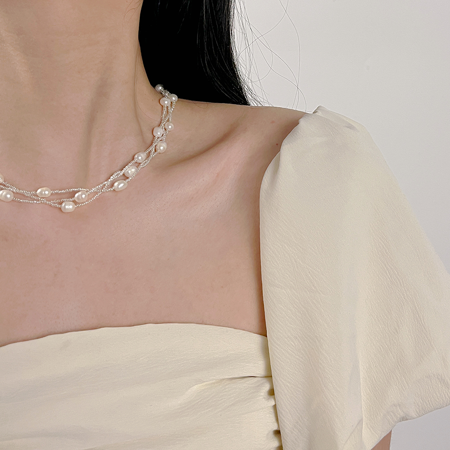 十里间甜美仙气淡水珍珠项链手链