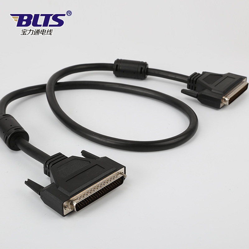 工厂生产1米1.5米全铜双绞屏蔽工业级DB44公对公连接线设备控制线