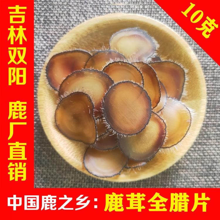 鹿茸全腊片 10g全蜡片足干吉林双阳梅花鹿之乡真品正品 金诺鹿业