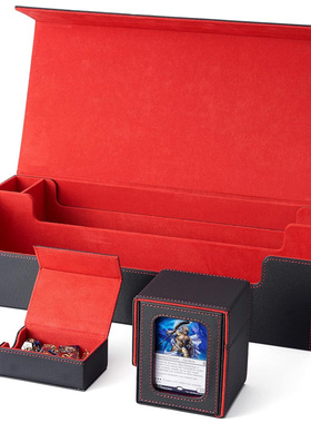 PTCG卡盒宝可梦收纳盒游戏王牌盒影之诗WS黑白双翼小马宝莉开窗PU