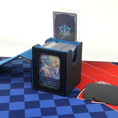 卡盒收纳盒PU皮双侧开窗