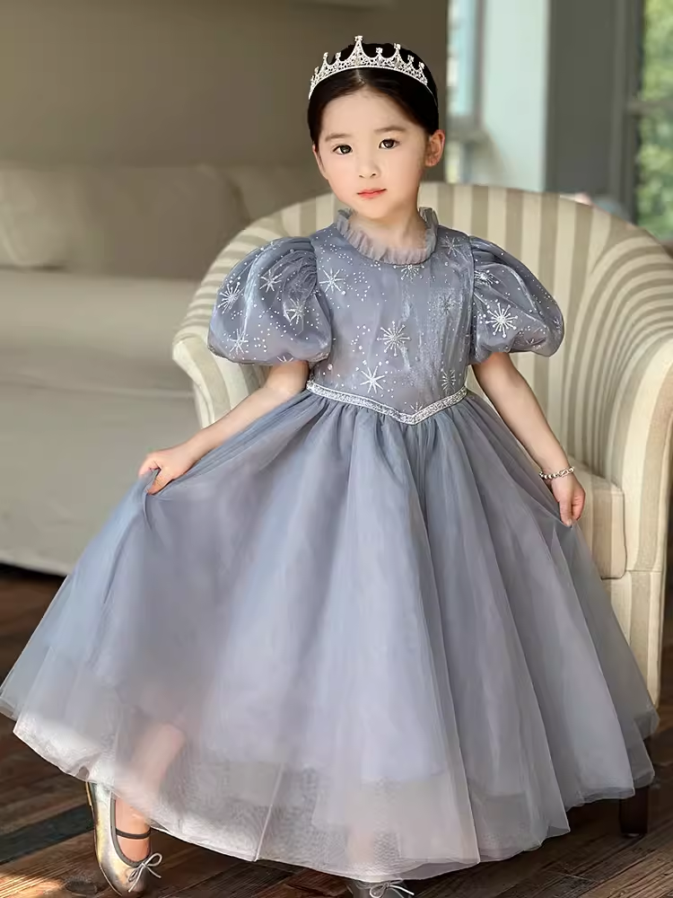 女童爱莎公主裙夏季六一演出礼服