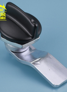 MS715-2旋拧圆柱锁 黑色手柄锁 电柜箱转舌锁 仪器仪表柜门锁