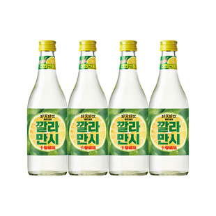 韩国进口好天好饮烧酒卡曼橘味低度水果味利口酒12.5度360ml*4瓶