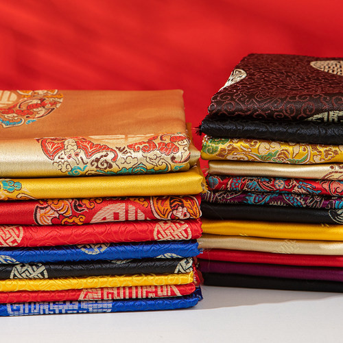 提花织锦缎布料手工中国风