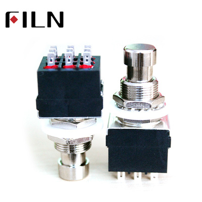 飞林9脚吉他开关效果器脚踏开关带锁3PDT吉他小开关