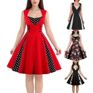 big patchwork swing skirt summer Women skeleton