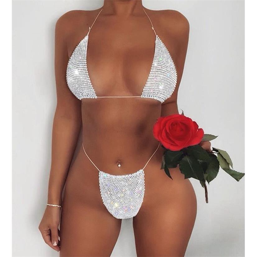 Water Diamond Bikini Set Carnival Strap Beach Split Swimsuit