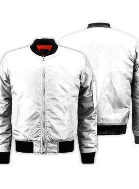 Men's jacket, flight suit, cotton jacket, printed