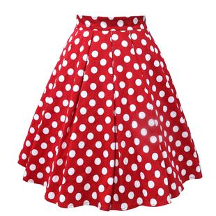 pleated word skirt large Swan swing print