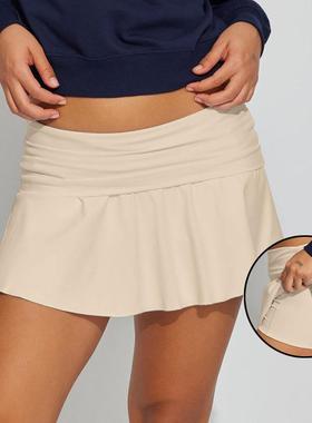 Qinggan skirt, children's short skirt, yoga lining, anti