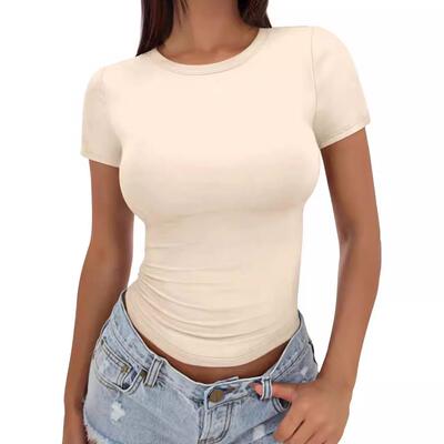 Queen women's short sleeved T-shirt, tight fitting and