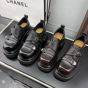 厚底百搭防滑乐福鞋女2026新款春款女款轻便不累脚英伦风小皮鞋