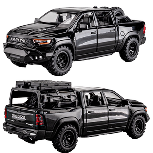 道奇猛犸象皮卡车玩具仿真合金越野车轻卡车货车汽车模型玩具车