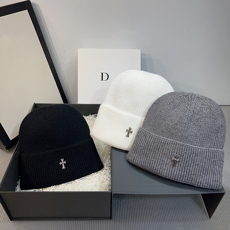 韩国ins潮牌十字架秋冬针织帽百搭简约毛线帽情侣护耳保暖帽子女,服饰配件/皮带/帽子/围巾,帽子,淘宝优惠券,粉丝福利购,淘宝优惠卷
