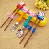 Детские палочки для еды для тренировок, посуда для друга, комплект для мальчиков для домашнего использования из натурального дерева