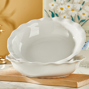 纯白陶瓷汤碗家用大海碗釉下彩汤盆酸菜鱼水煮鱼毛血旺饭店专用碗