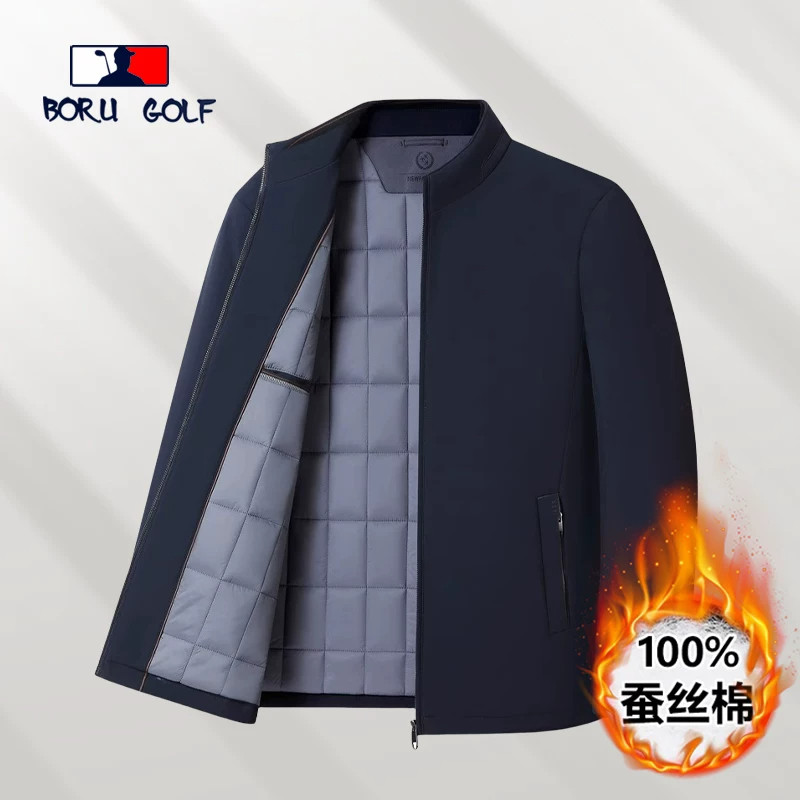 BORUGOLF秋冬季中老年棉衣加厚