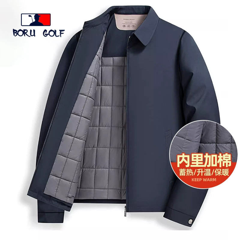 BORUGOLF秋冬男士加棉夹克外套