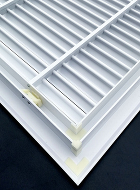 中央空调进回出风口格栅检修口盖板塑料通风罩百叶窗350/400pvc子
