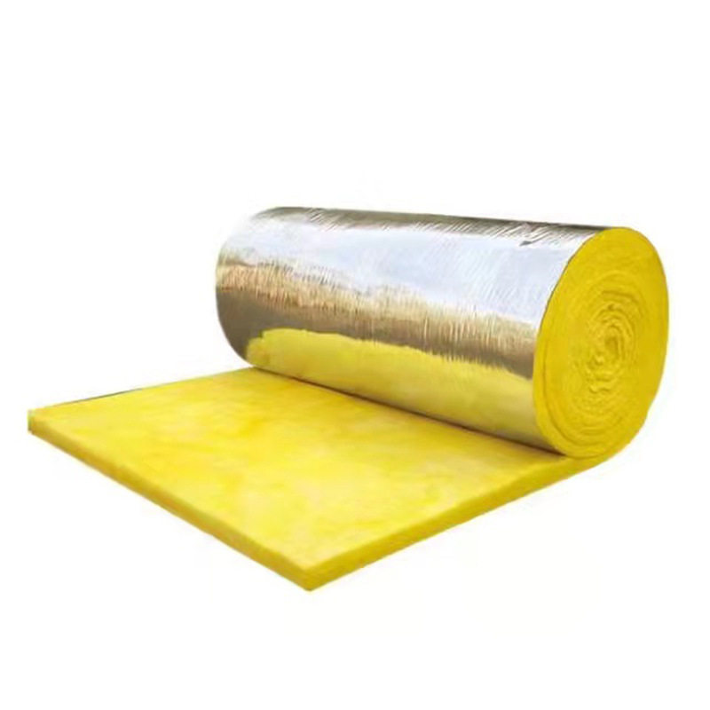 保温岩棉铝箔玻璃棉卷毡 板隔音棉建筑钢结构厂工地大棚