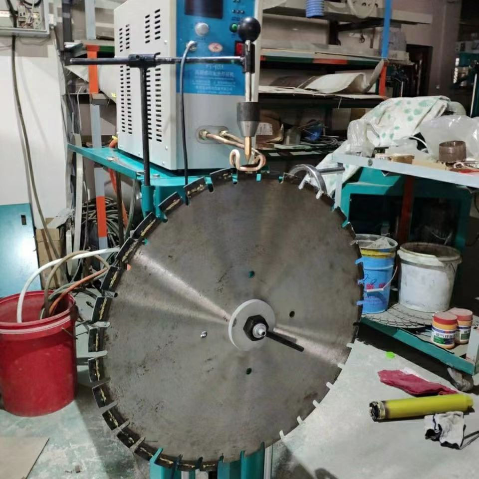 高频感应加热焊机金刚石刀头锯片水磨钻牙齿头焊接熔炼淬火退火机
