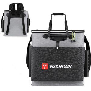 加厚钓鱼桶双肩背鱼护桶一体多功能装鱼桶活鱼桶折叠便携渔具鱼桶