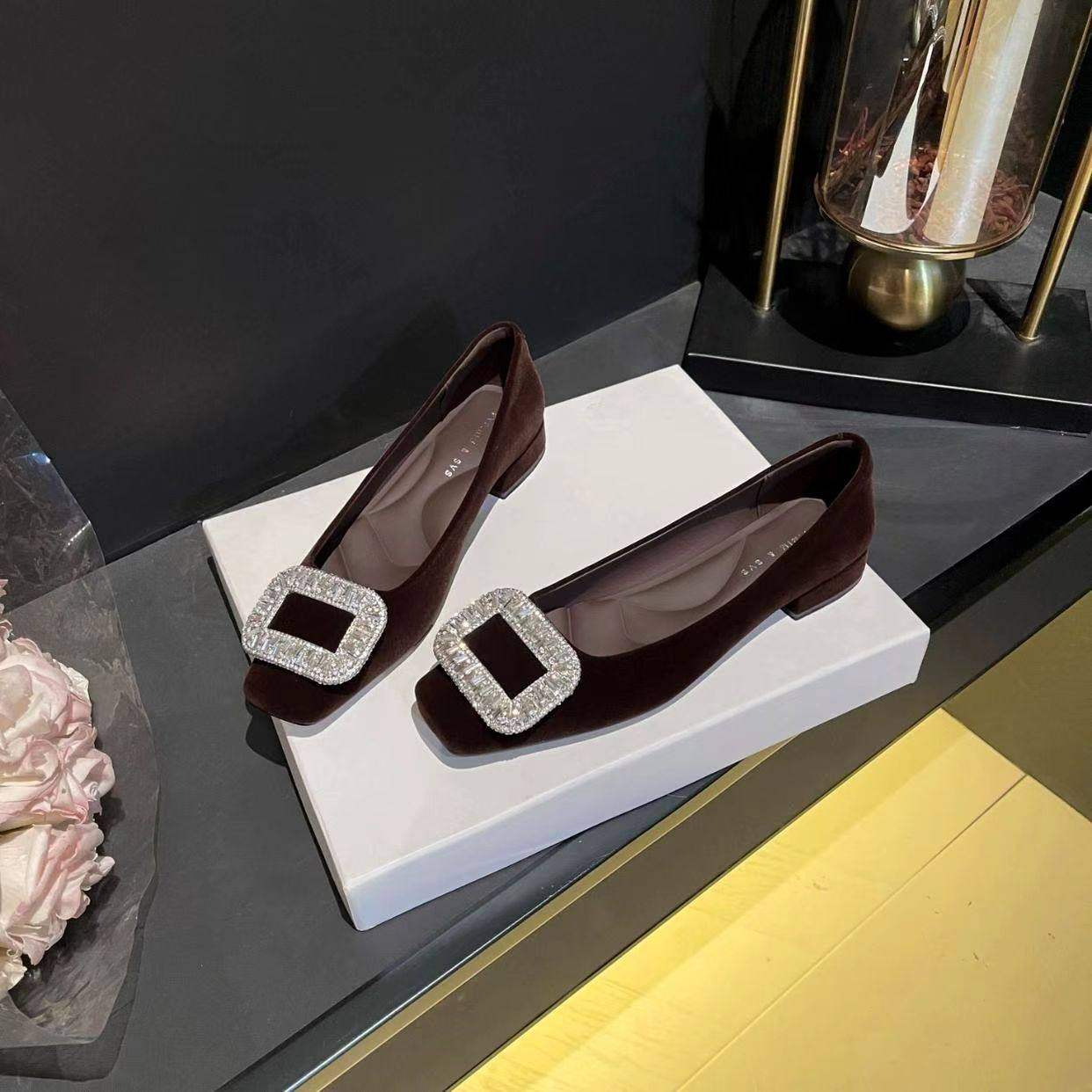 佳人女鞋2026春新款跟鞋单皮鞋一脚蹬皮鞋时尚百搭舒适优雅气质,女鞋,浅口单鞋,淘宝优惠券,粉丝福利购,淘宝优惠卷