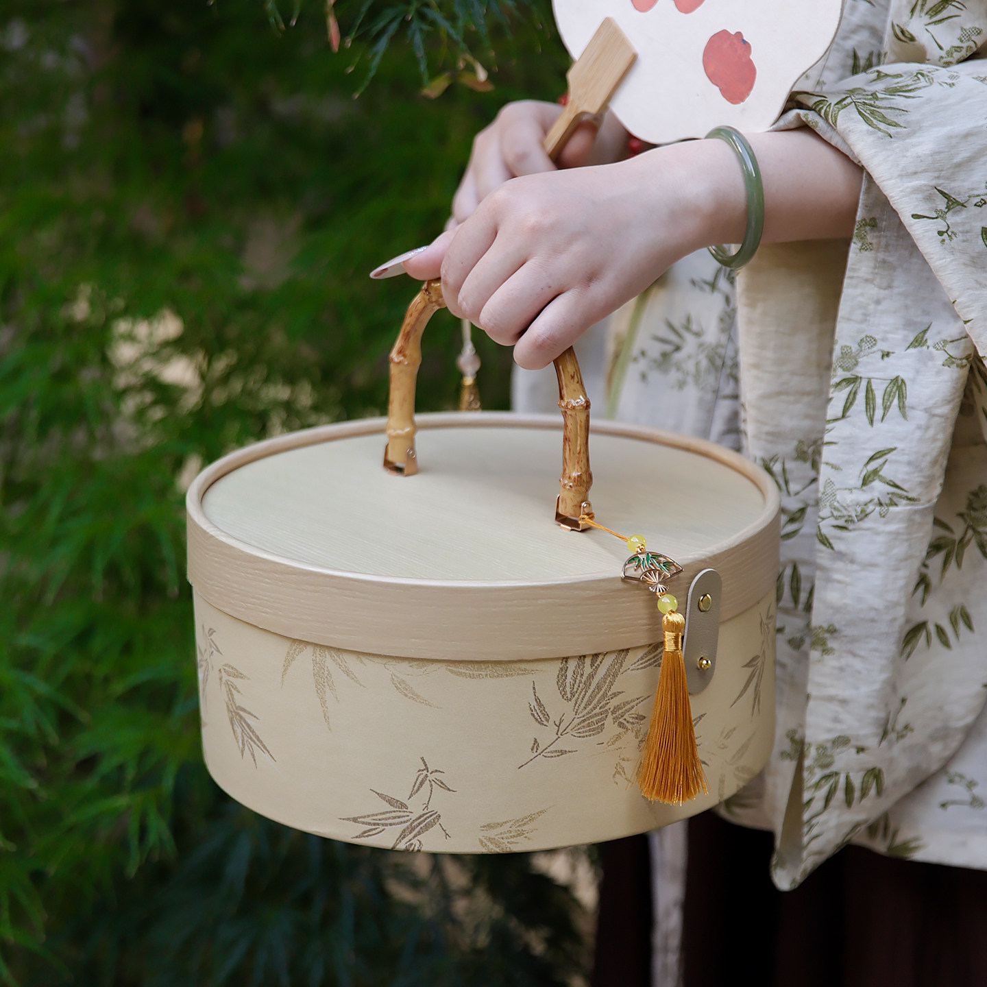 国风竹影中秋月饼包装盒高档中秋创意蛋黄酥礼盒手提月饼空礼品盒