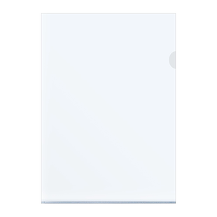 L型文件夹透明加厚A4纸单页单片夹l形文件套防水定制办公用品学生资料科目分类文件袋收纳合同档案保护套外壳