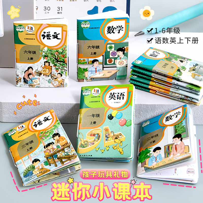 迷你小书本微缩有字过家家玩具