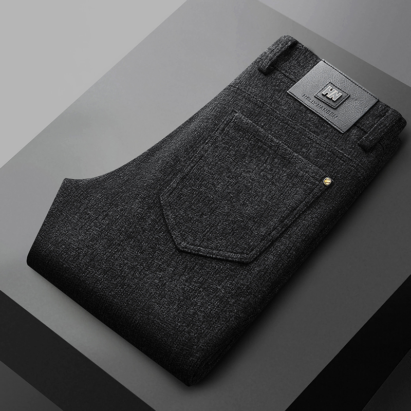 aemape新款高端提花弹力厚款男裤